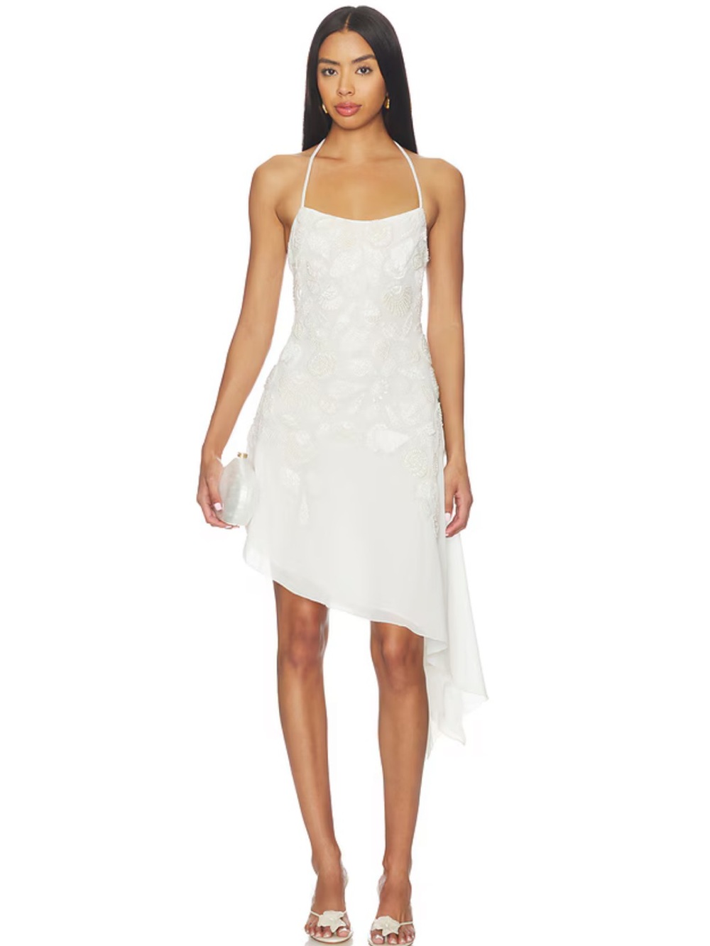 For Love & Lemons Beaded Midi Dress